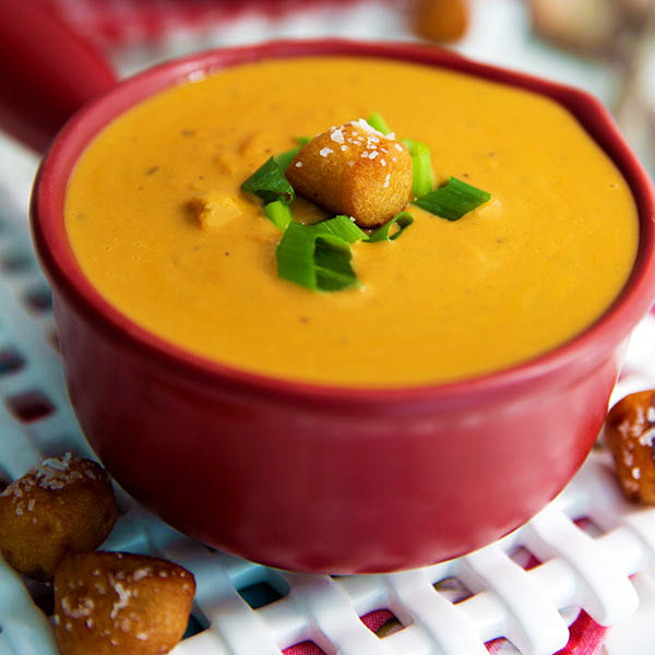 Dairy-free Cheesy Beer Soup