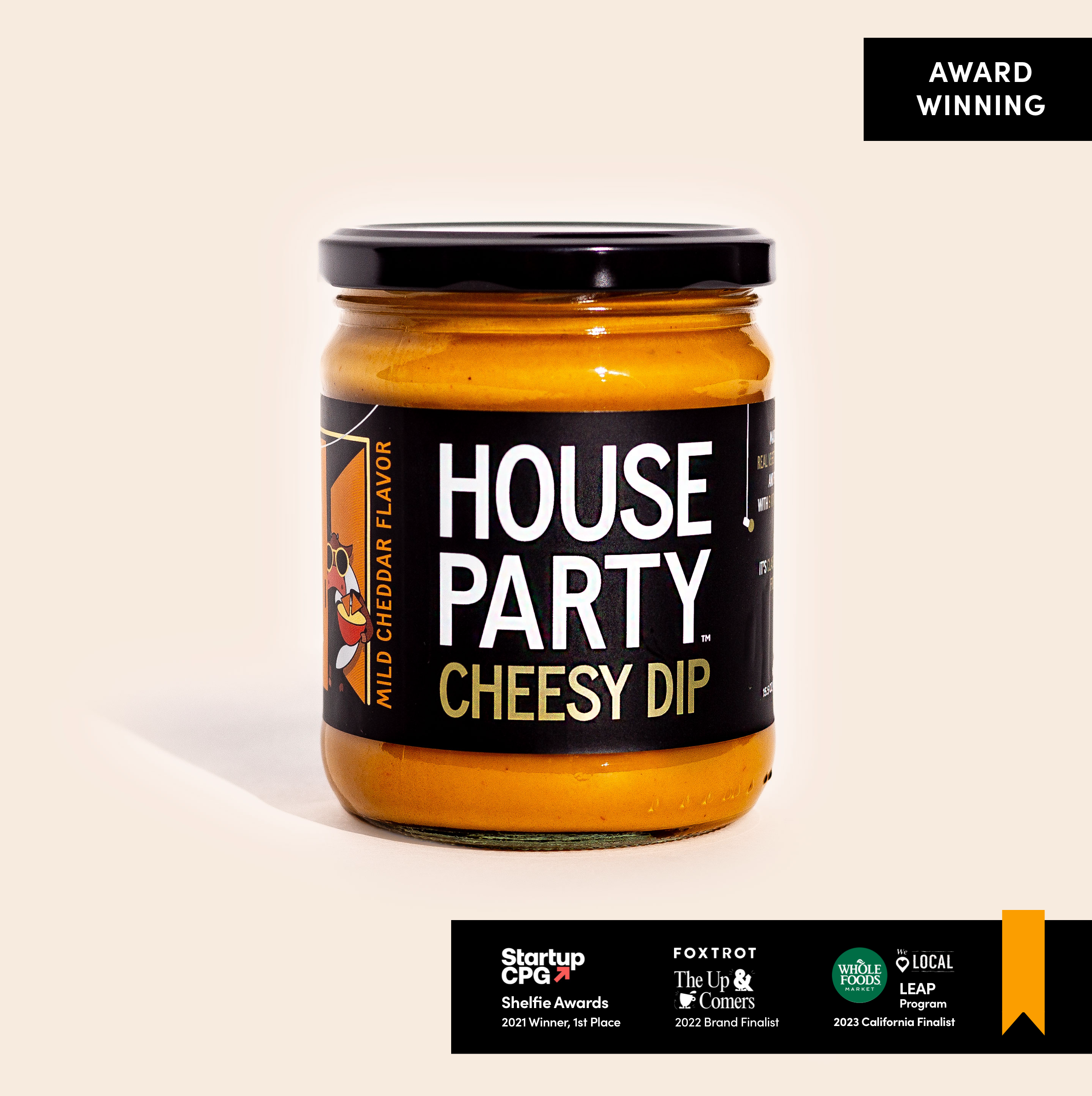 Single Jar Mild Cheddar Cheesy Dips Award Winning 
