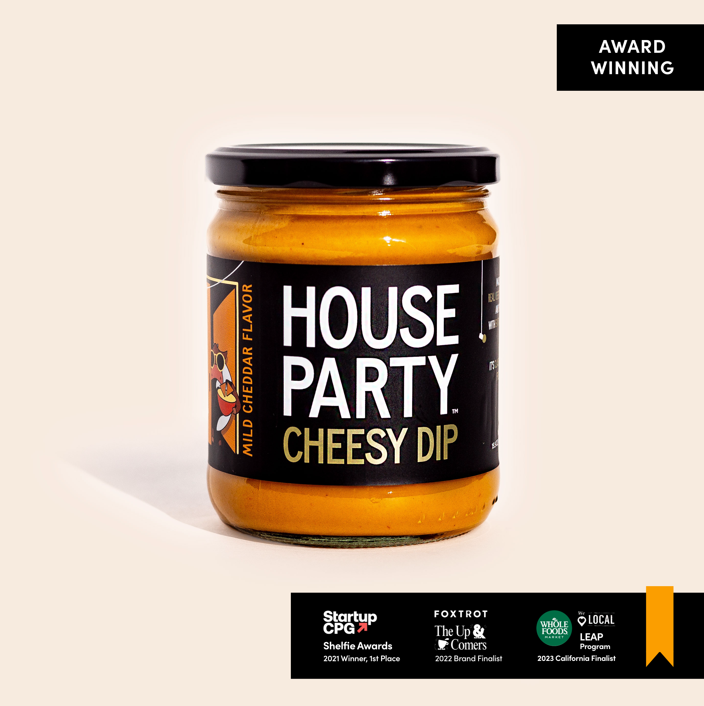 Single Jar Mild Cheddar Cheesy Dips Award Winning