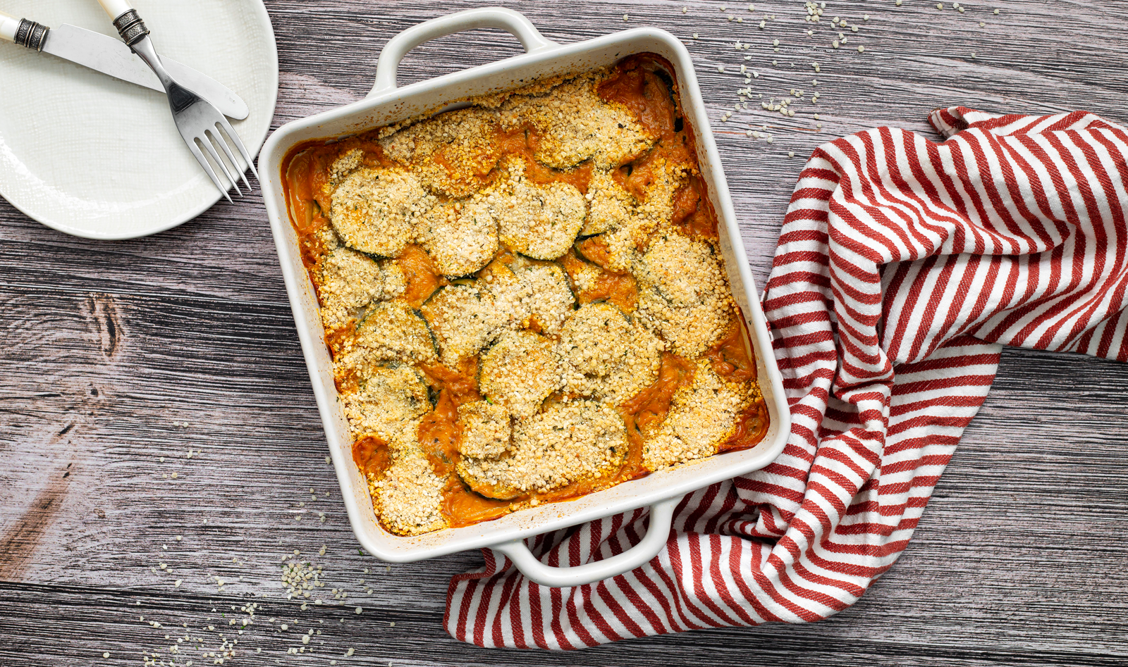 Cheesy Zucchini Gratin