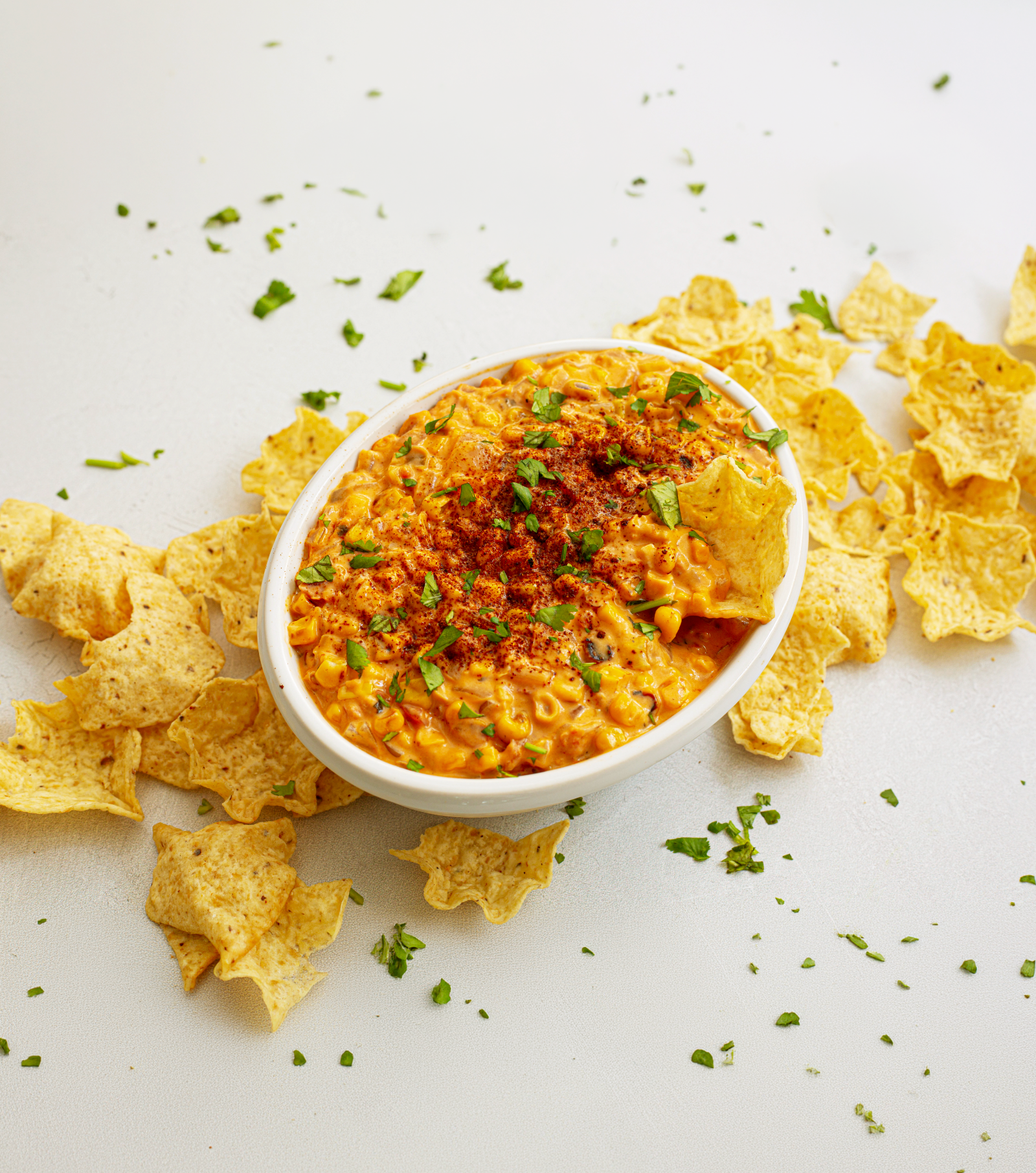 CHEESY SKILLET CORN DIP